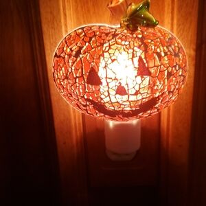Orange Pumpkin Night Light